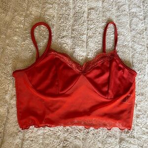 Elegant Red Lace Bralette